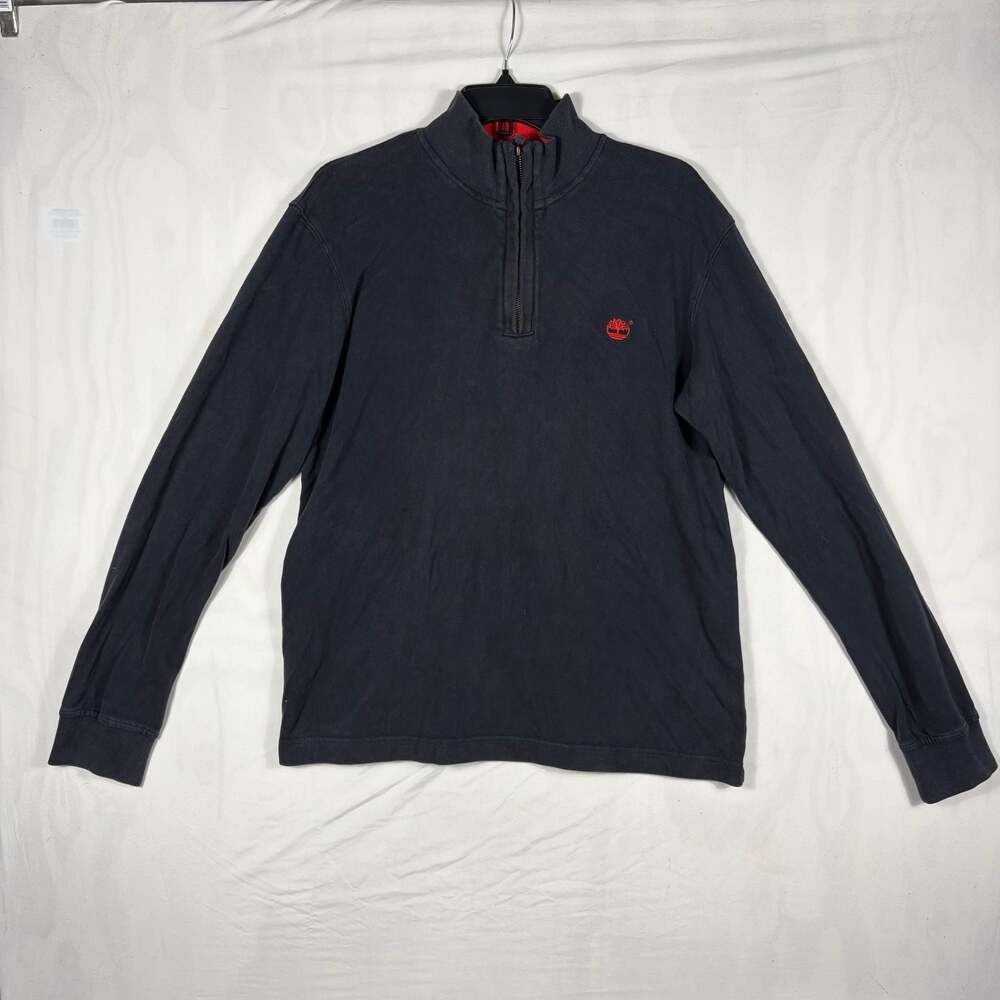 Timberland Earthkeepers Men's 1/4 Zip Pullover Sweatshirt Black Size Large